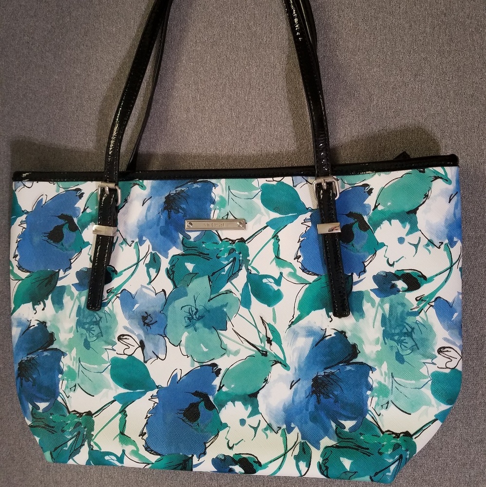 Blue floral Nine West handbag